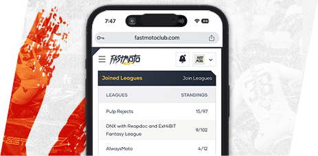 FastMoto Fantasy Supercross League - Create and Join Leagues